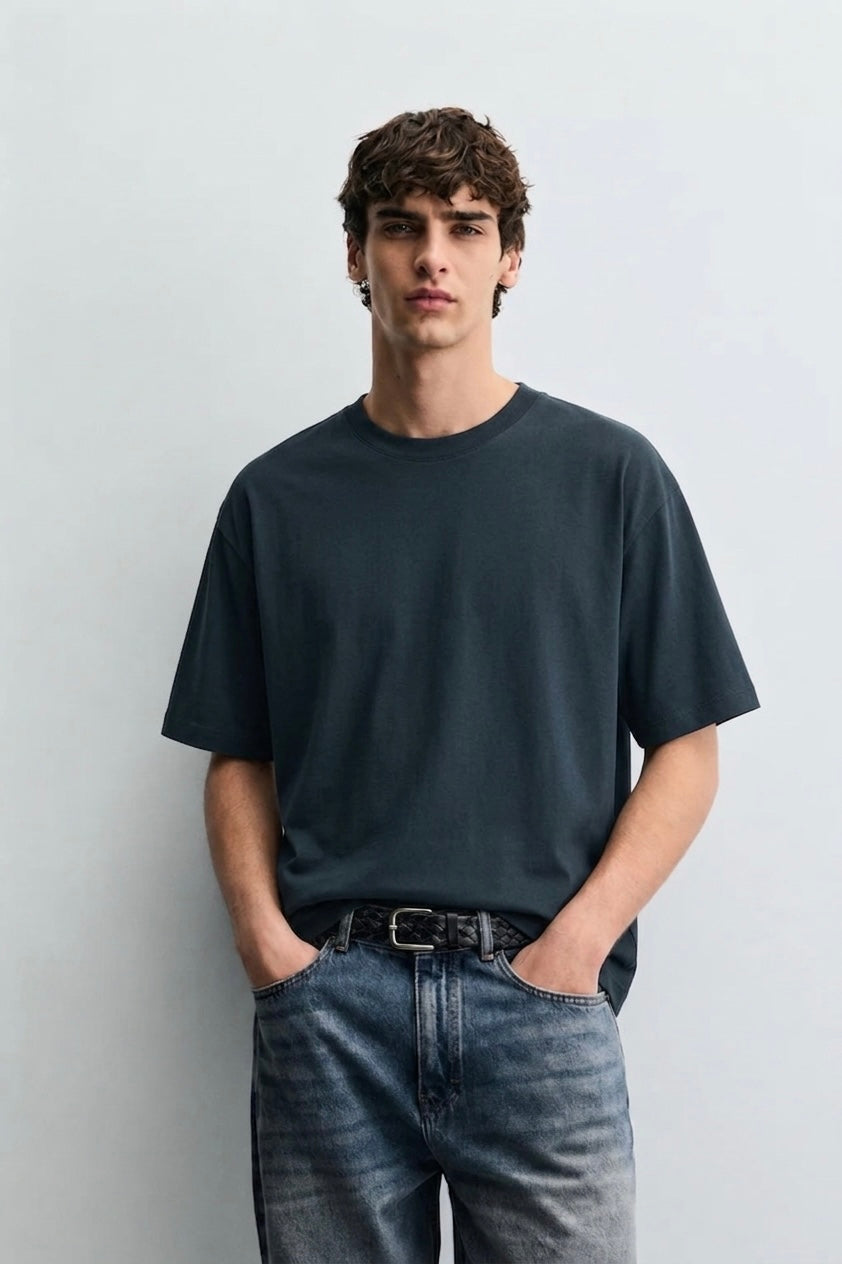 SUPER COMBED COTTON OVERSIZED TEE (10 Colours) [240 GSM, 100% COTTON]