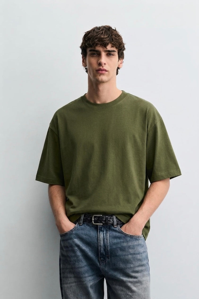 SUPER COMBED COTTON OVERSIZED TEE (10 Colours) [240 GSM, 100% COTTON]