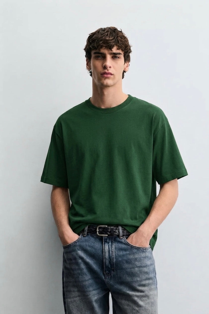 SUPER COMBED COTTON OVERSIZED TEE (10 Colours) [240 GSM, 100% COTTON]